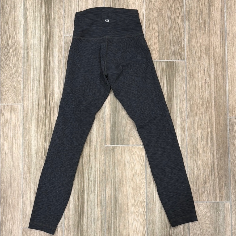 lululemon athletica Black Heather High-Rise Leggings